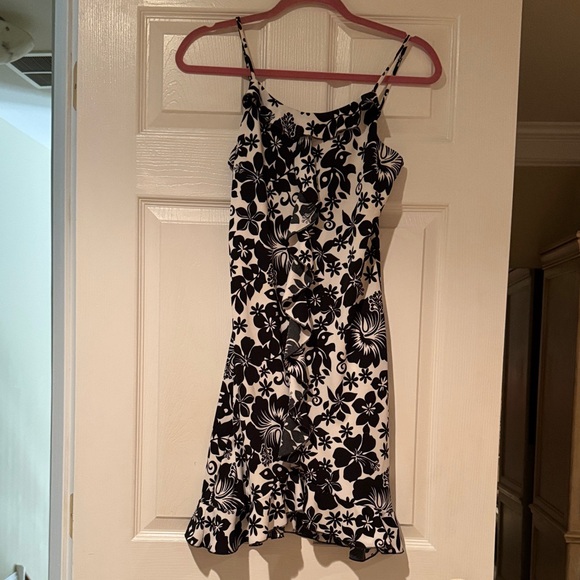 Limited Too Black and White Floral Kids Dress - Picture 1 of 4